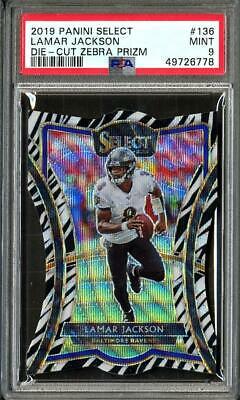 Lamar Jackson [Die Cut Zebra Prizm] #136