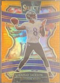 Lamar Jackson [Orange Prizm] #71