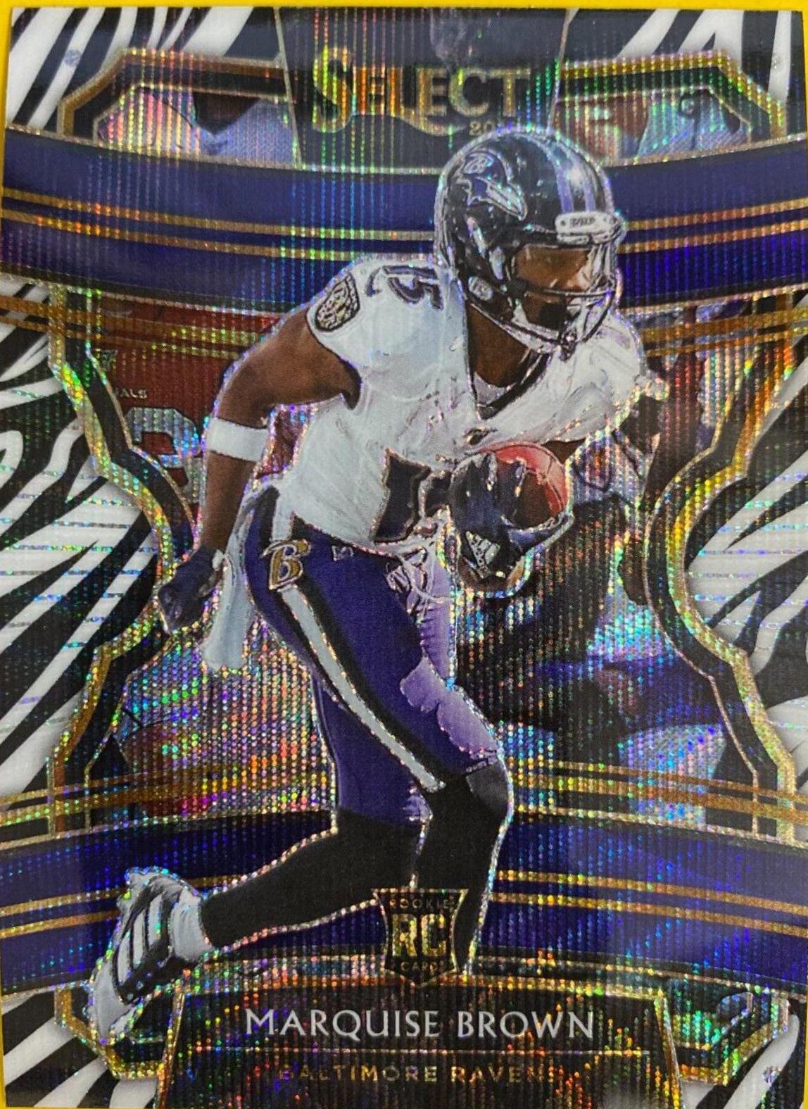 Marquise Brown [Zebra Prizm] #65