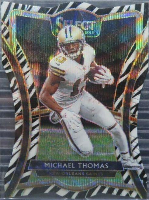 Michael Thomas [Die Cut Zebra Prizm] #155