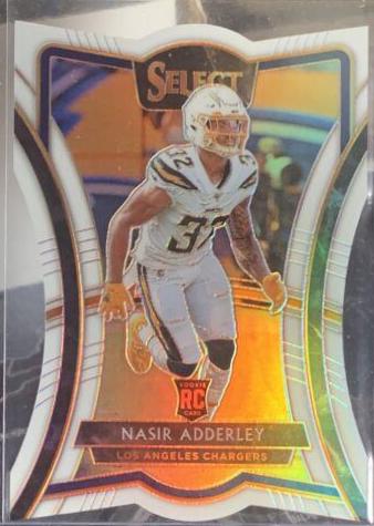 Nasir Adderley [Die Cut White Prizm] #112