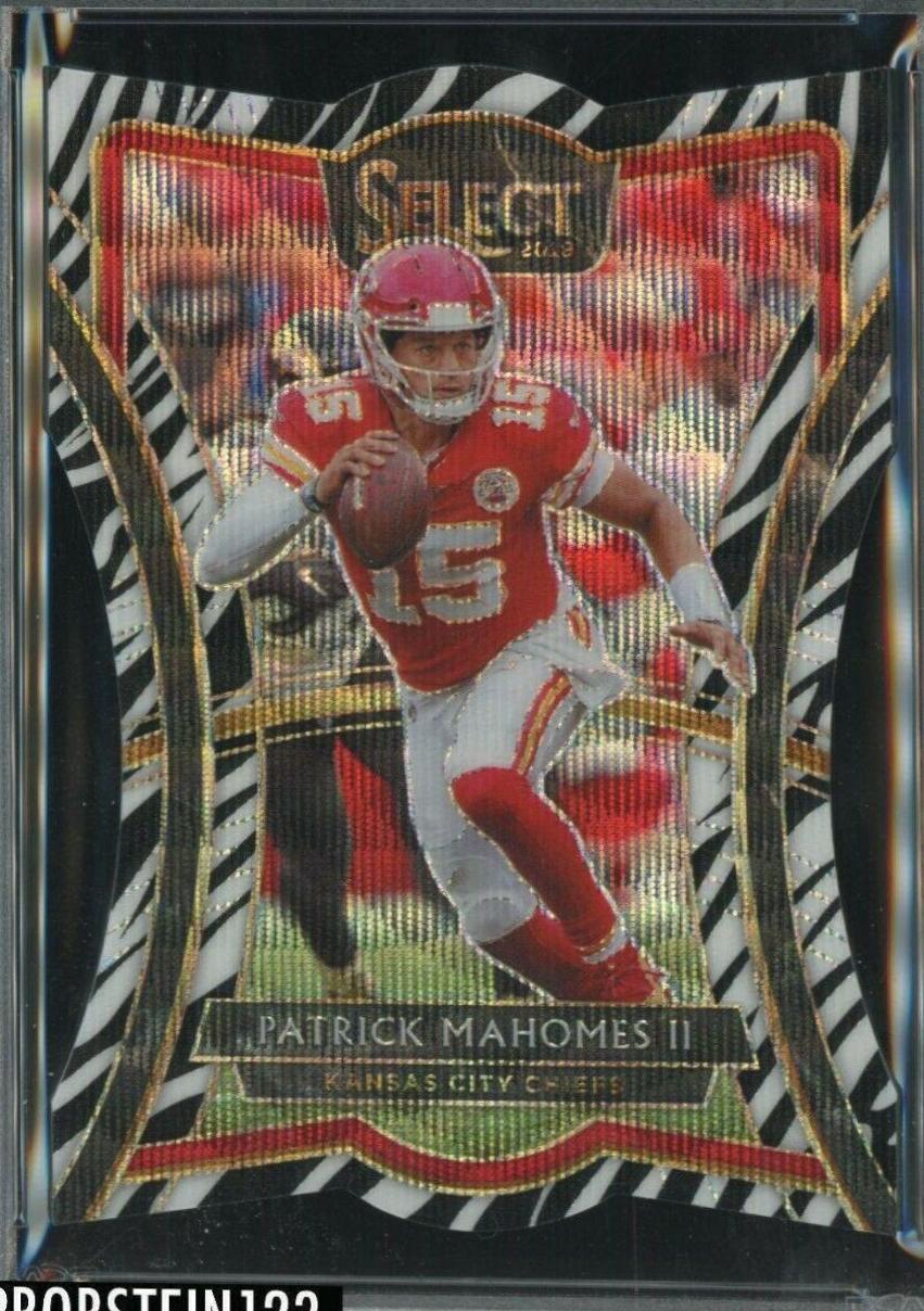 Patrick Mahomes II [Die Cut Zebra Prizm] #129