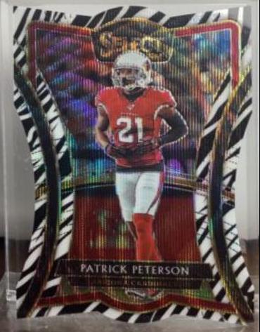 Patrick Peterson [Die Cut Zebra Prizm] #116