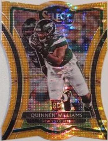 Quinnen Williams [Die Cut Orange Pulsar Prizm] #110