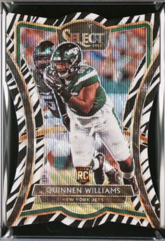 Quinnen Williams [Die Cut Zebra Prizm] #110