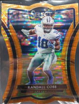 Randall Cobb [Die Cut Orange Pulsar Prizm] #123