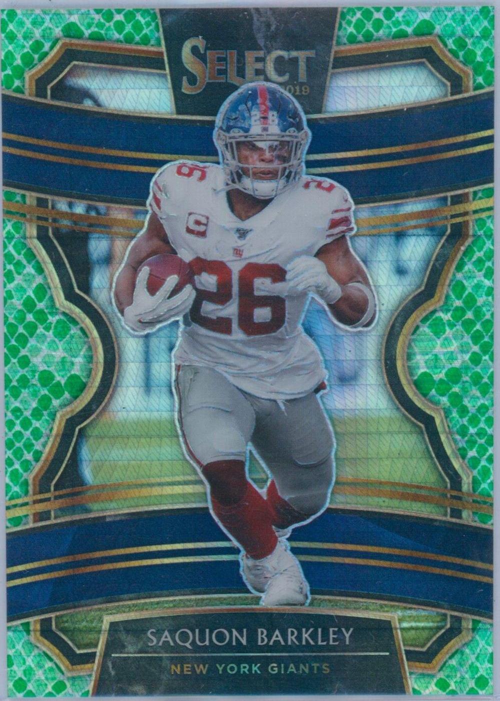 Saquon Barkley [Dragon Scale Prizm] #18