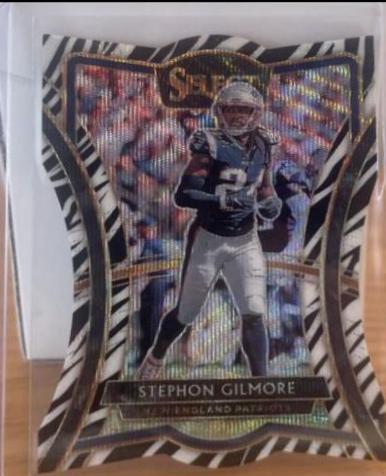 Stephon Gilmore [Die Cut Zebra Prizm] #135