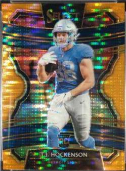 T.J. Hockenson [Orange Pulsar Prizm] #38