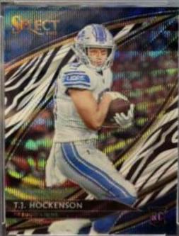 T.J. Hockenson [Zebra Prizm] #38
