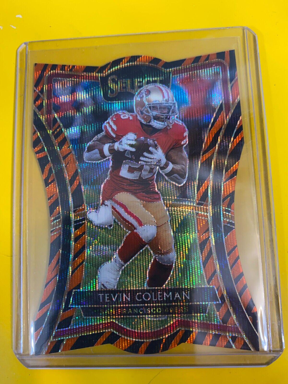 Tevin Coleman [Die Cut Tiger Prizm] #140