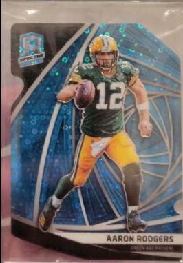 Aaron Rodgers [Neon Blue Die-Cut] #82