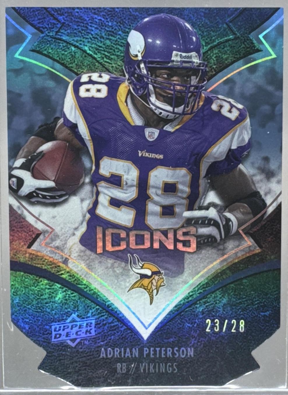Adrian Peterson [Blue Die Cut] #56