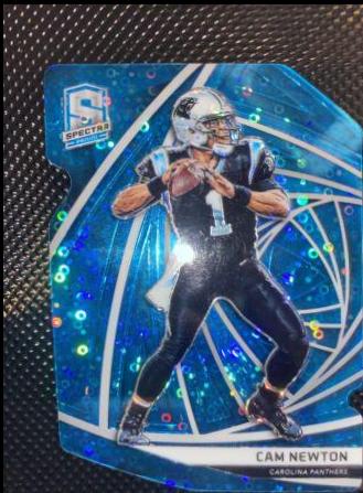 Cam Newton [Neon Blue Die-Cut] #109