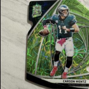 Carson Wentz [Neon Green Die-Cut] #28