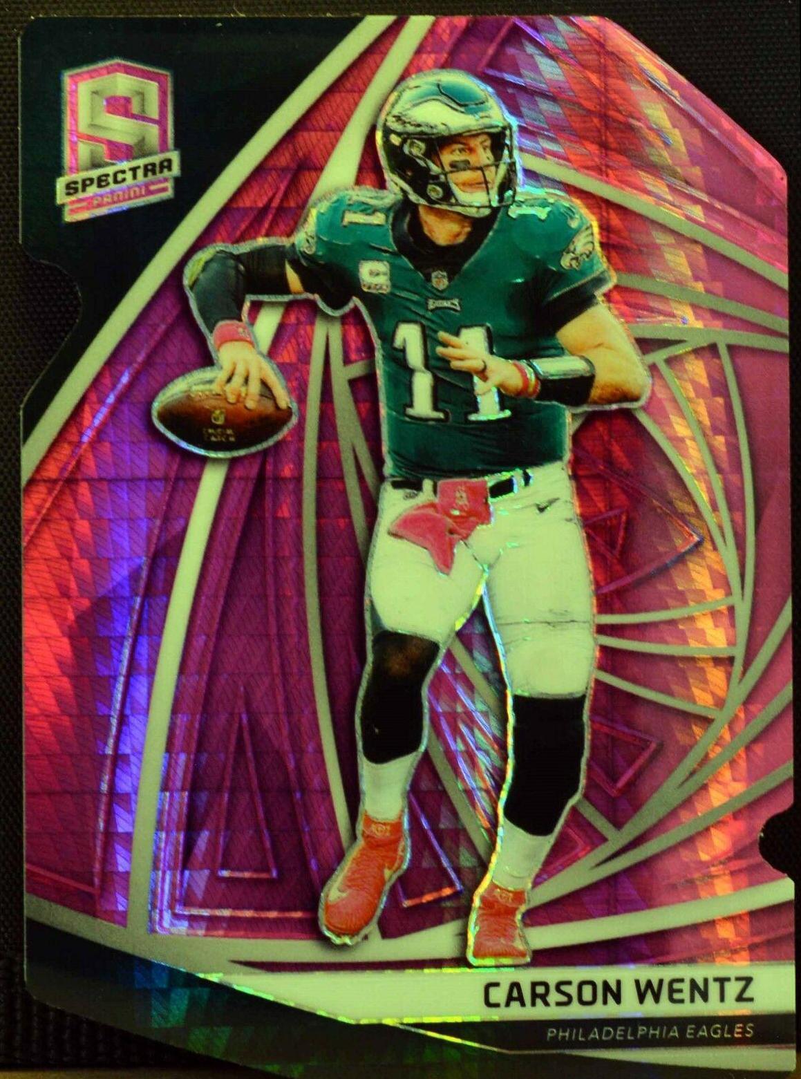 Carson Wentz [Neon Pink Die-Cut] #28