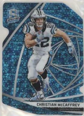 Christian McCaffrey [Neon Blue Die-Cut] #112