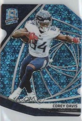 Corey Davis [Neon Blue Die-Cut] #12