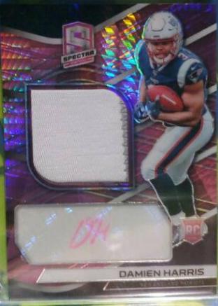 Damien Harris [Patch Autograph Neon Pink] #209