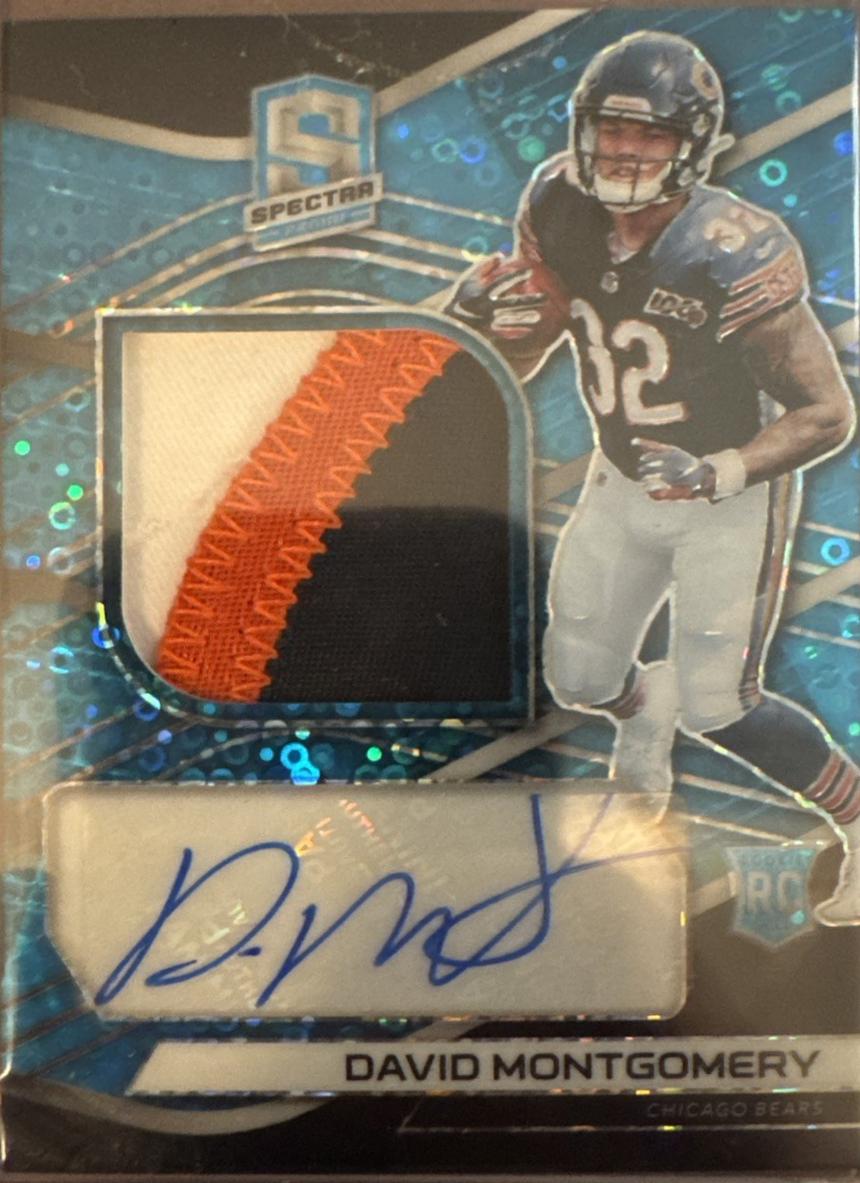David Montgomery [Patch Autograph Neon Blue] #211