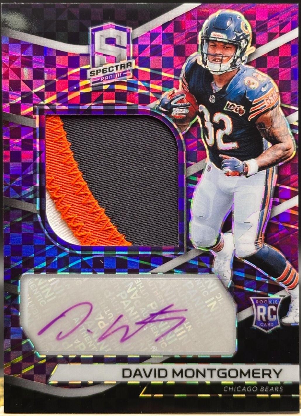 David Montgomery [Patch Autograph Neon Purple] #211