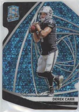 Derek Carr [Neon Blue Die-Cut] #32