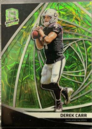 Derek Carr [Neon Green Die-Cut] #32