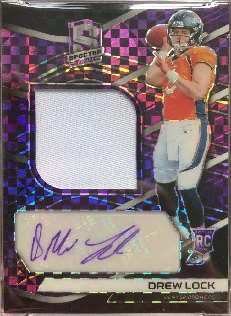 Drew Lock [Patch Autograph Neon Purple] #203