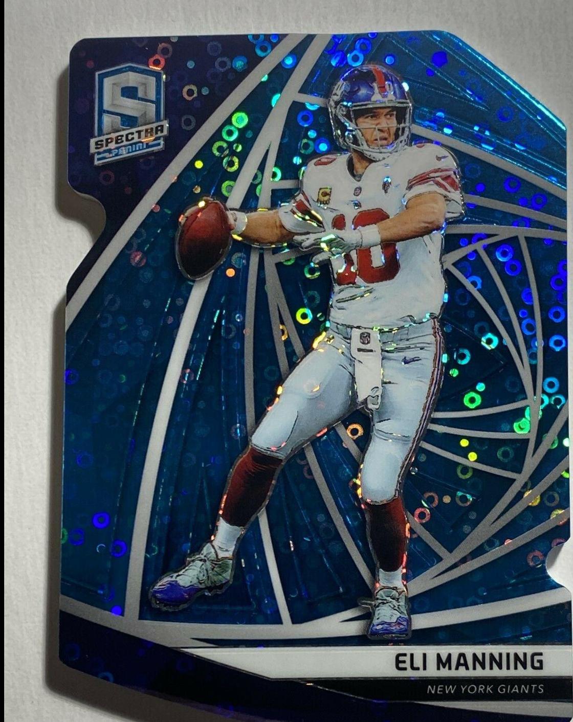 Eli Manning [Neon Blue Die-Cut] #40