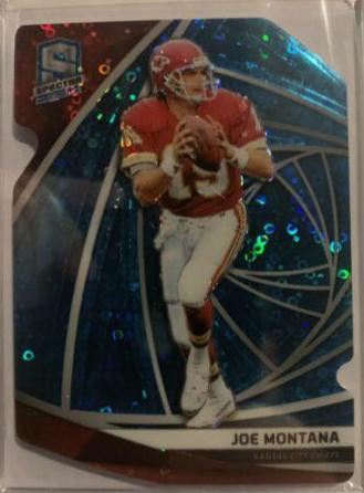 Joe Montana [Neon Blue Die-Cut] #3