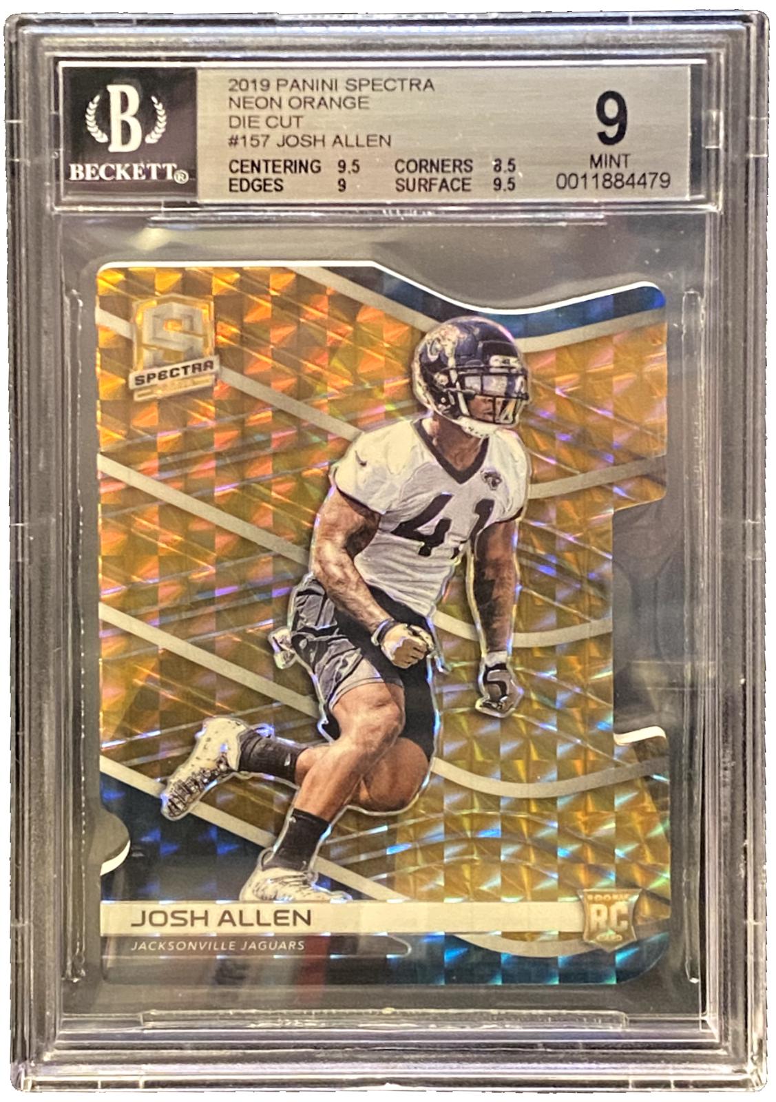Josh Allen [Neon Orange Die-Cut] #157