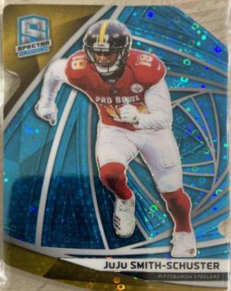 JuJu Smith-Schuster [Neon Blue Die-Cut] #26