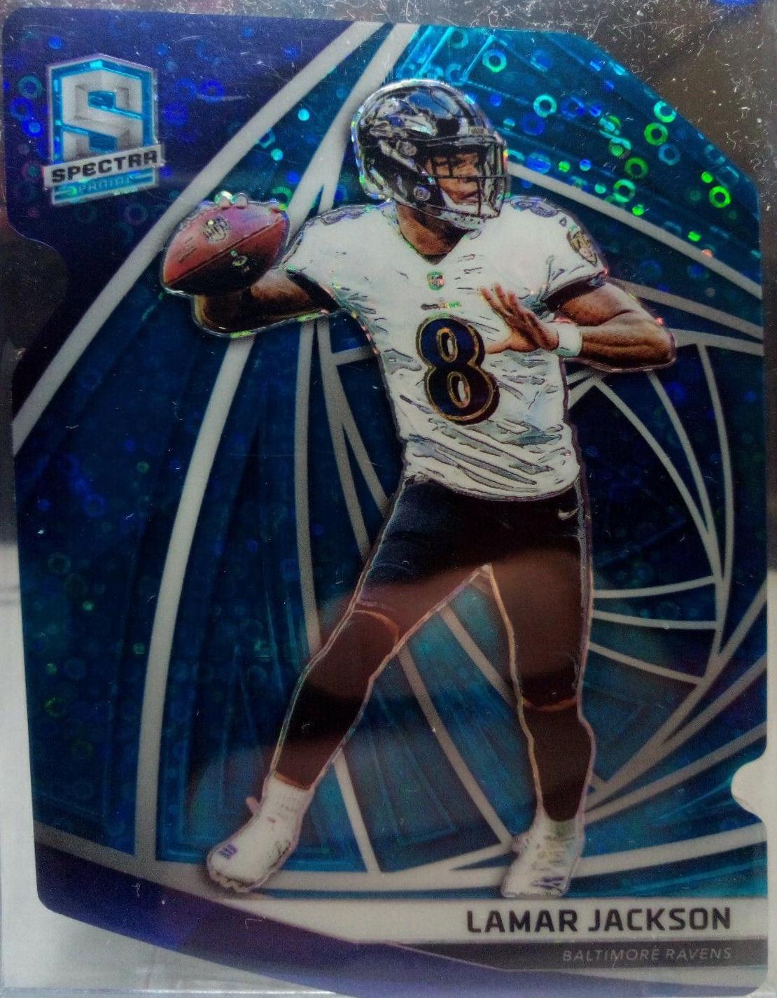 Lamar Jackson [Neon Blue Die-Cut] #116