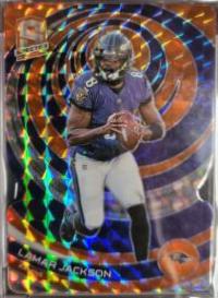 Lamar Jackson [Neon Orange Die-Cut] #116