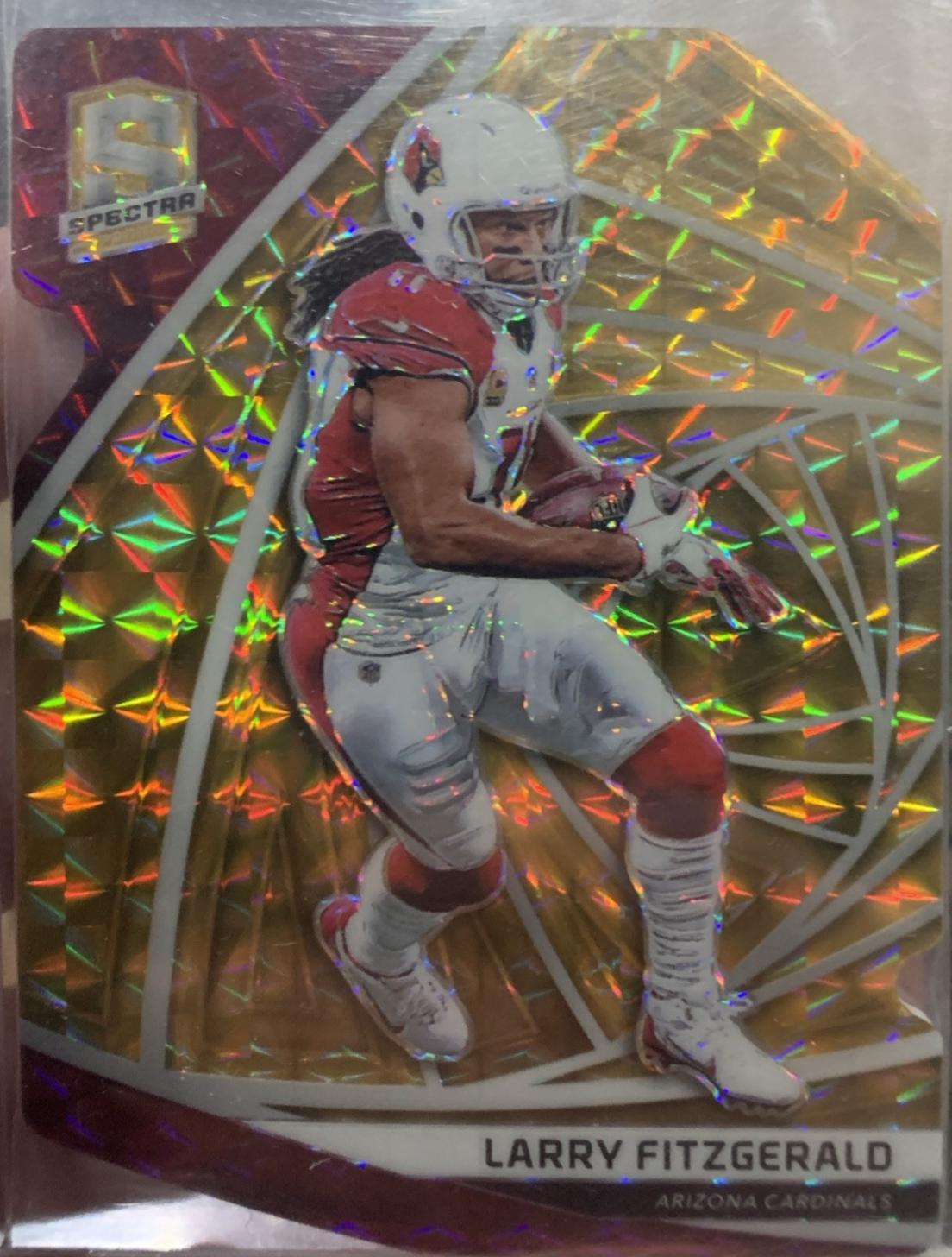 Larry Fitzgerald [Neon Orange Die-Cut] #126