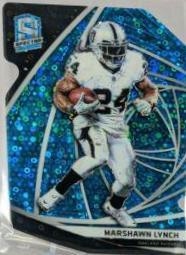 Marshawn Lynch [Neon Blue Die-Cut] #133