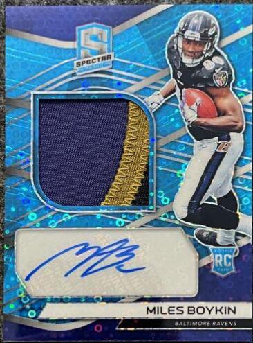 Miles Boykin [Patch Autograph Neon Blue] #234