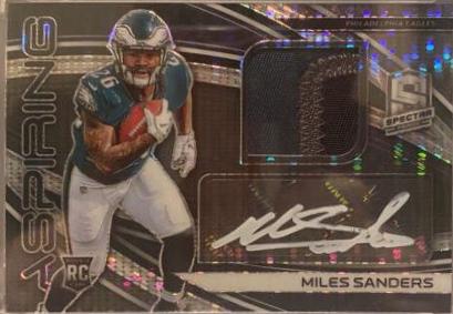Miles Sanders [Patch Autograph Neon Black Light] #225