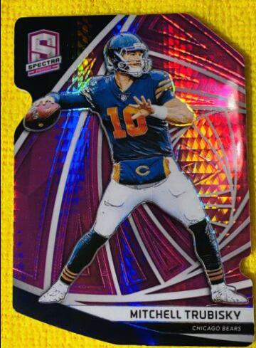 Mitchell Trubisky [Neon Pink Die-Cut] #106