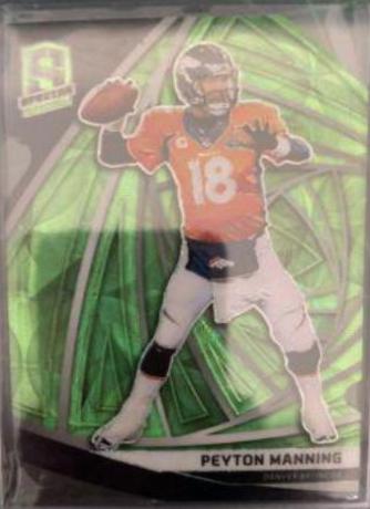 Peyton Manning [Neon Green Die-Cut] #72