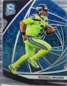Russell Wilson [Neon Blue Die-Cut] #18