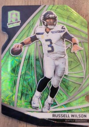 Russell Wilson [Neon Green Die-Cut] #17