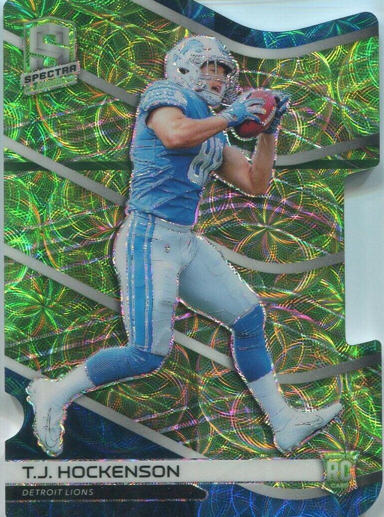 T.J. Hockenson [Neon Green Die-Cut] #158
