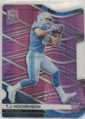 T.J. Hockenson [Neon Pink Die-Cut] #158