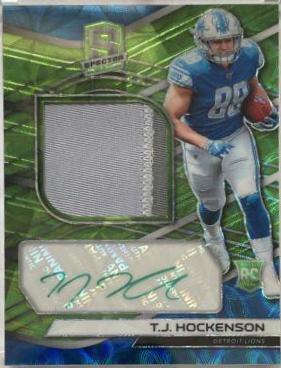 T.J. Hockenson [Patch Autograph Neon Green] #221