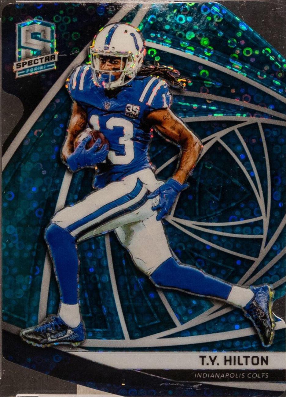 T.Y. Hilton [Neon Blue Die-Cut] #77