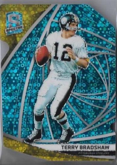 Terry Bradshaw [Neon Blue Die-Cut] #24