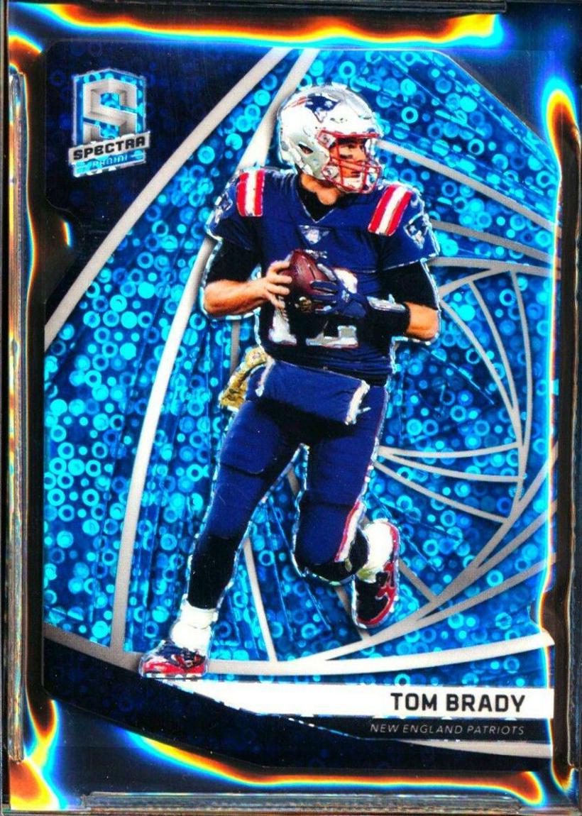Tom Brady [Neon Blue Die-Cut] #46