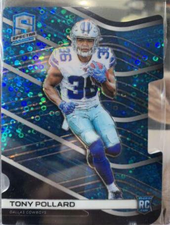 Tony Pollard [Neon Blue Die-Cut] #196
