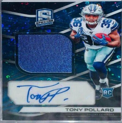 Tony Pollard [Patch Autograph Neon Blue] #232